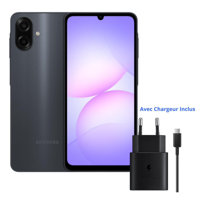 Samsung Galaxy A07 4G 4Go 128Go avec chargeur