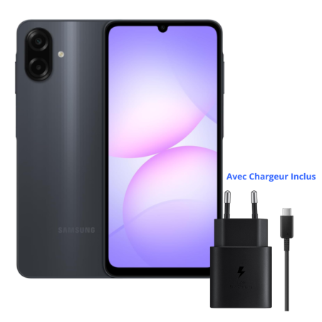 Samsung Galaxy A07 4G 4Go 128Go avec chargeur