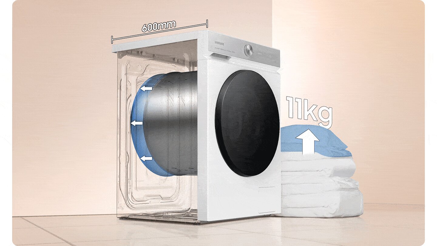 Lave-Linge Bespoke Quickdrive AI EcoBubble 11 kg WW11B1944DG prix tunisie