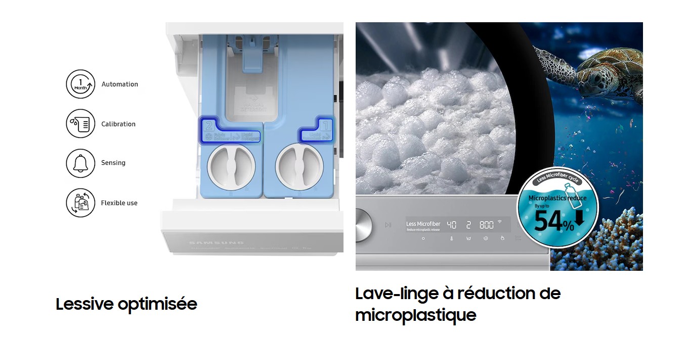 Machine à Laver Samsung Quickdrive AI EcoBubble 11kg