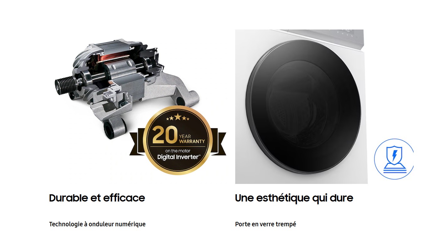 Machine à Laver Samsung Quickdrive AI EcoBubble 11kg
