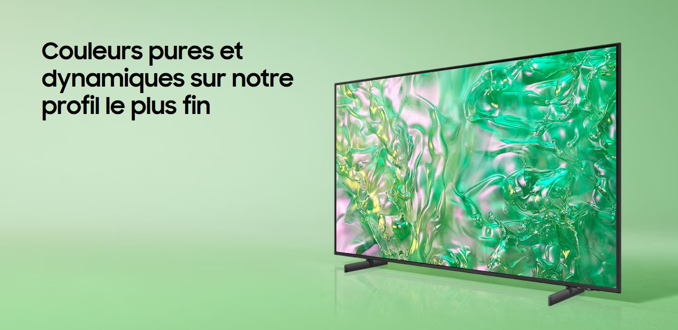 Samsung Smart Tv 65 pouces 4K Crystal UHD DU8000 fiche technique